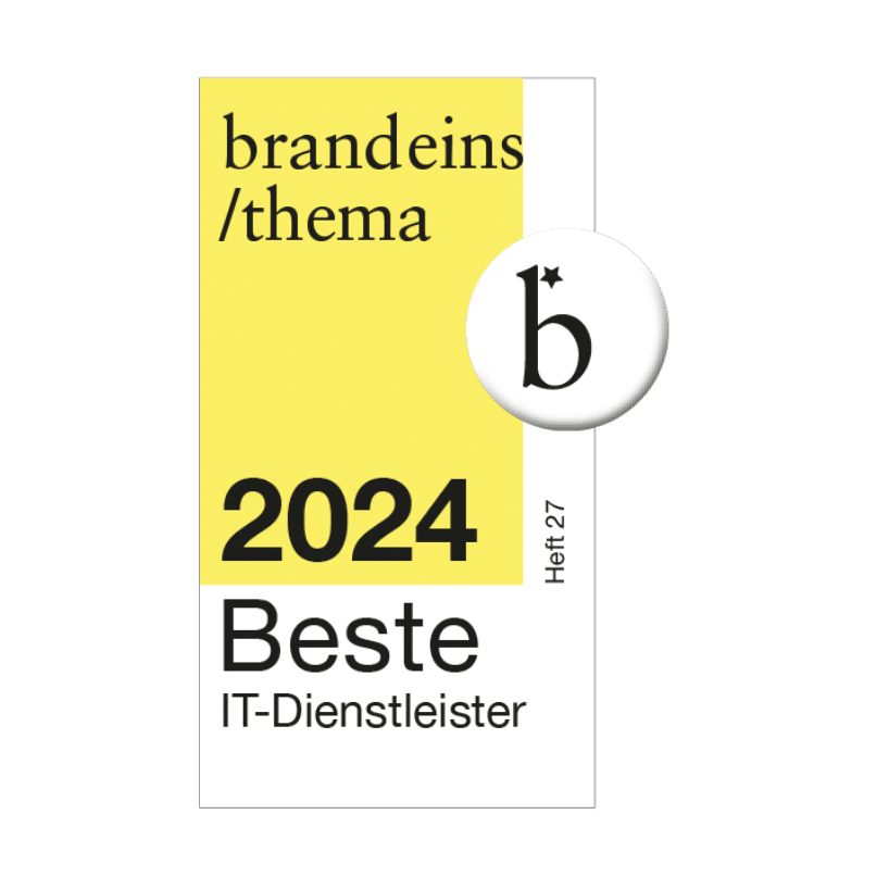 Siegel brand eins Beste-IT-Dienstleister 2024